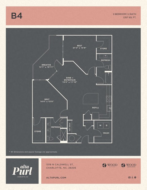 a floor plan of a bedroom apartment